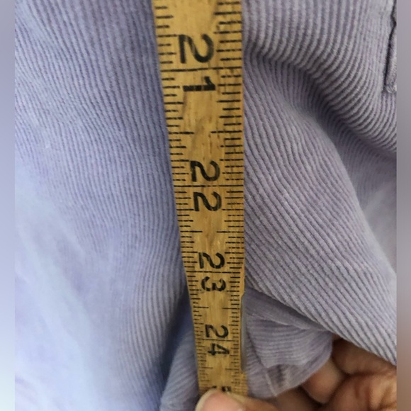 Vtg lavender curdoroy romper overall pants Vtg 15-16 current large xl see measu - Picture 6 of 10